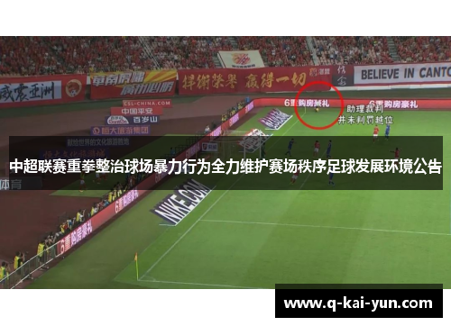 中超联赛重拳整治球场暴力行为全力维护赛场秩序足球发展环境公告